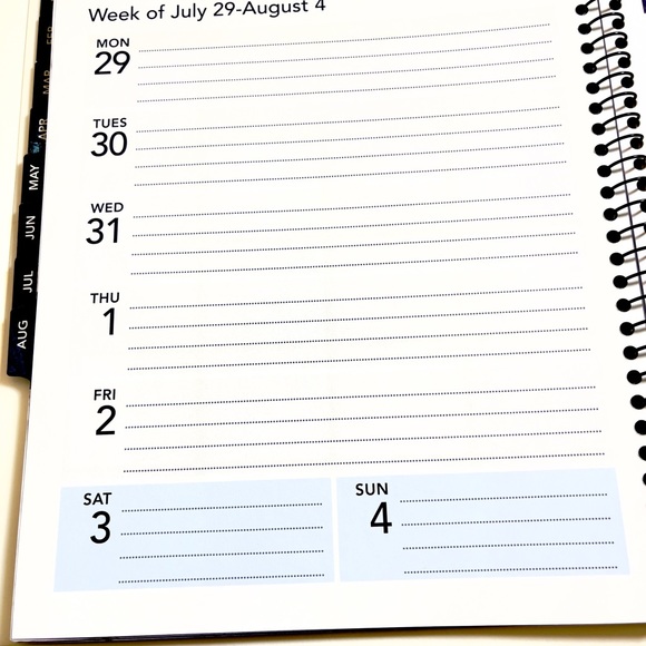 On GMA & Tamron Hall Show! Annual Calendars w/todo lists white purple black - Picture 8 of 13